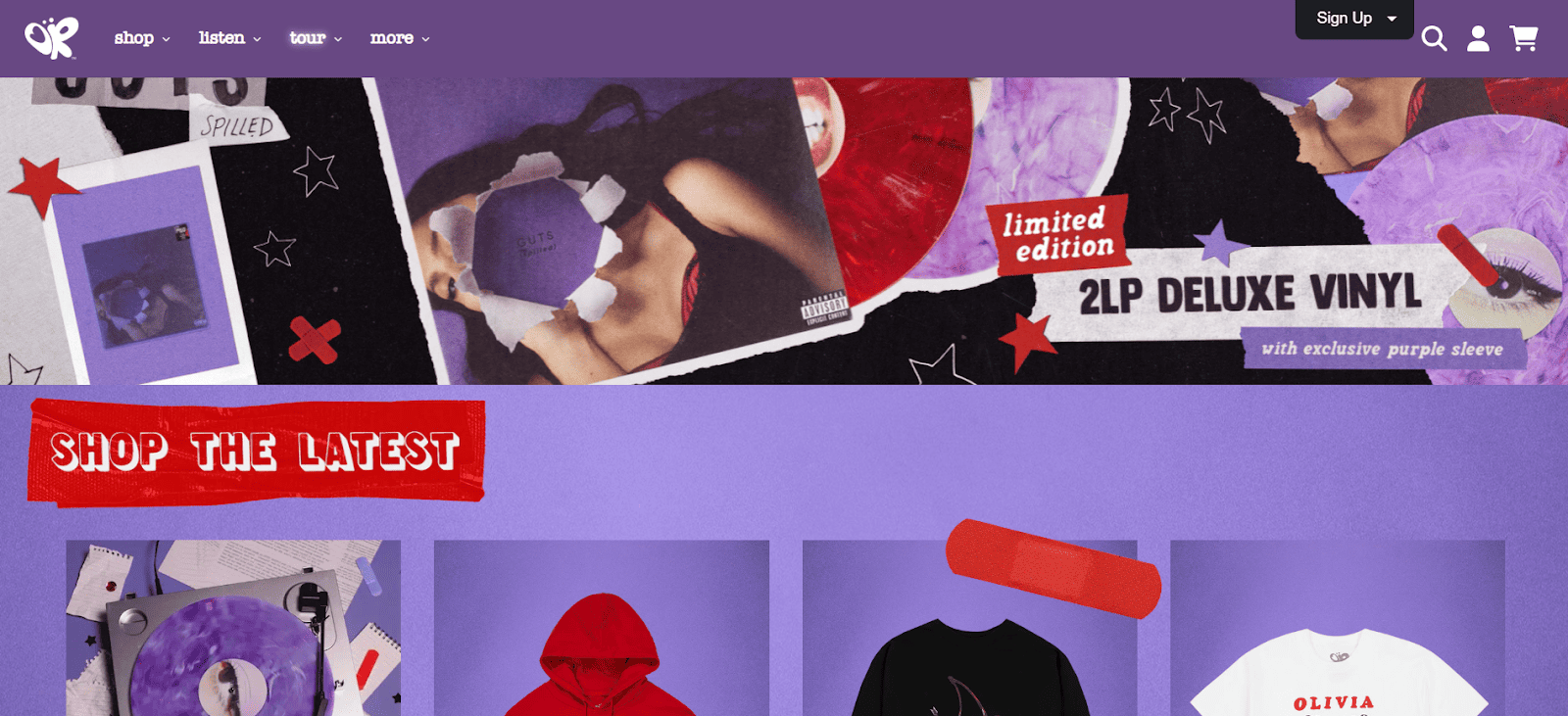 A High-Contrast Web Design Inspired By Maximalist Illustration