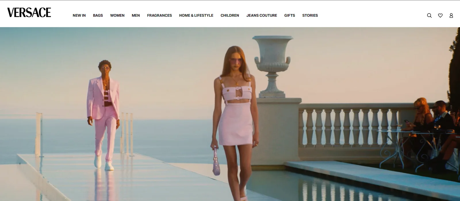 Versace Models In Celebrity Partnership Campaign In Luxury Branding