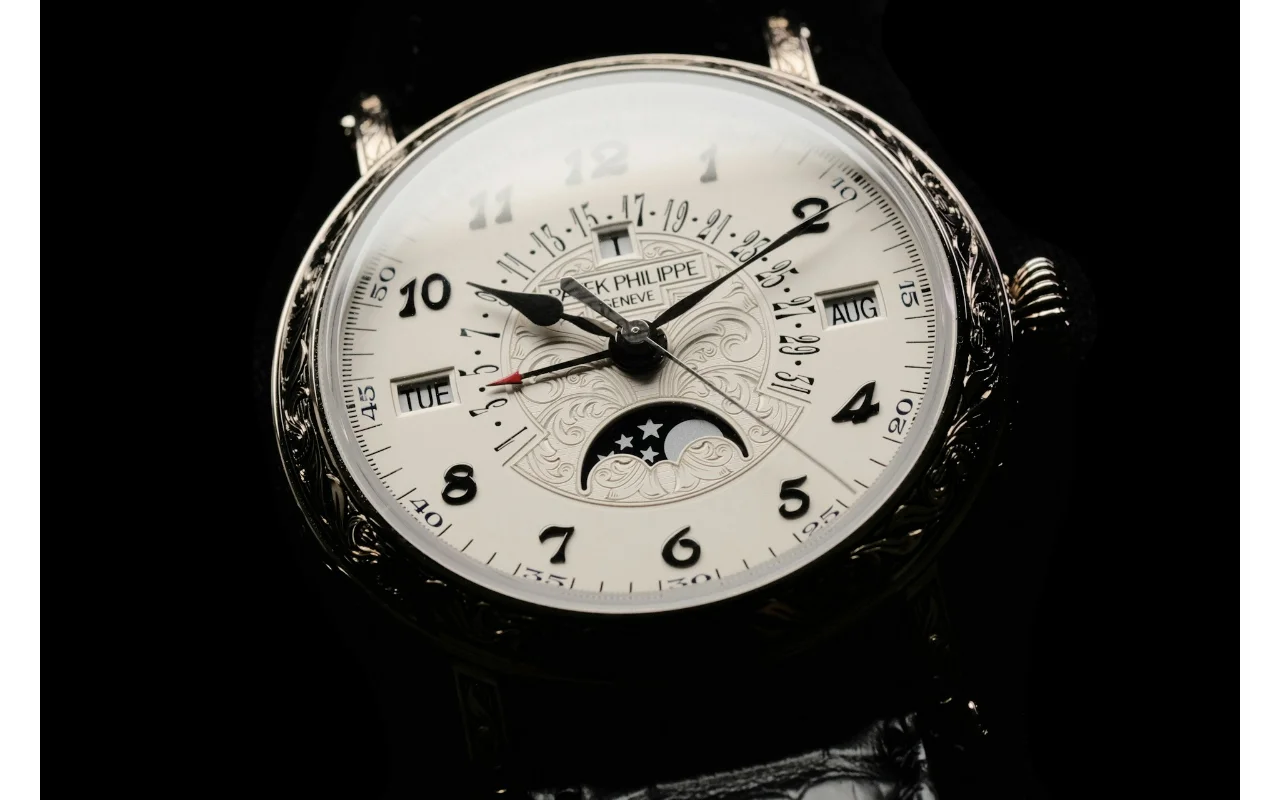 Close-Up Of A Patek Philippe Timepiece Symbolising Luxury Branding