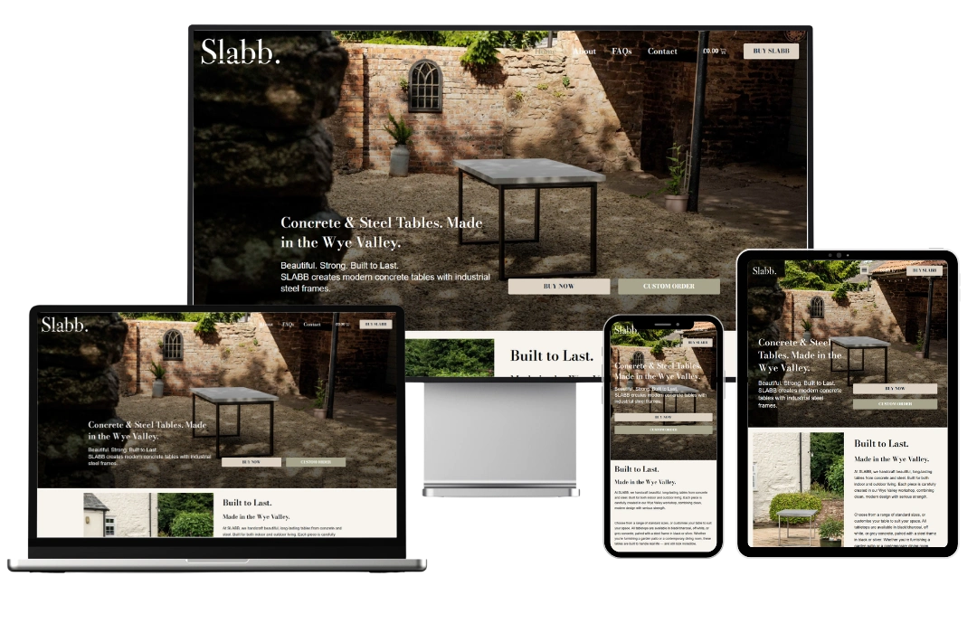 High-End Web Design For Slabb