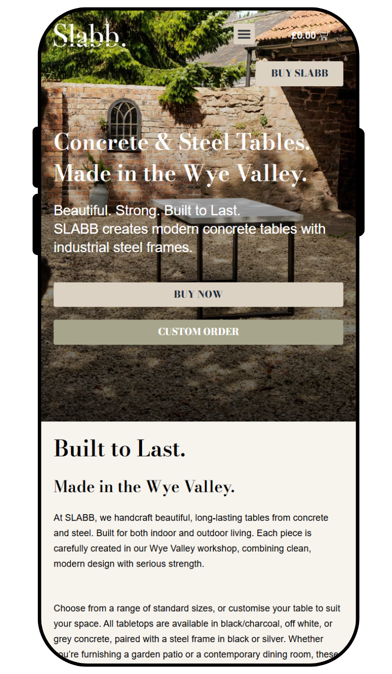 Mobile Mockup - Slabb
