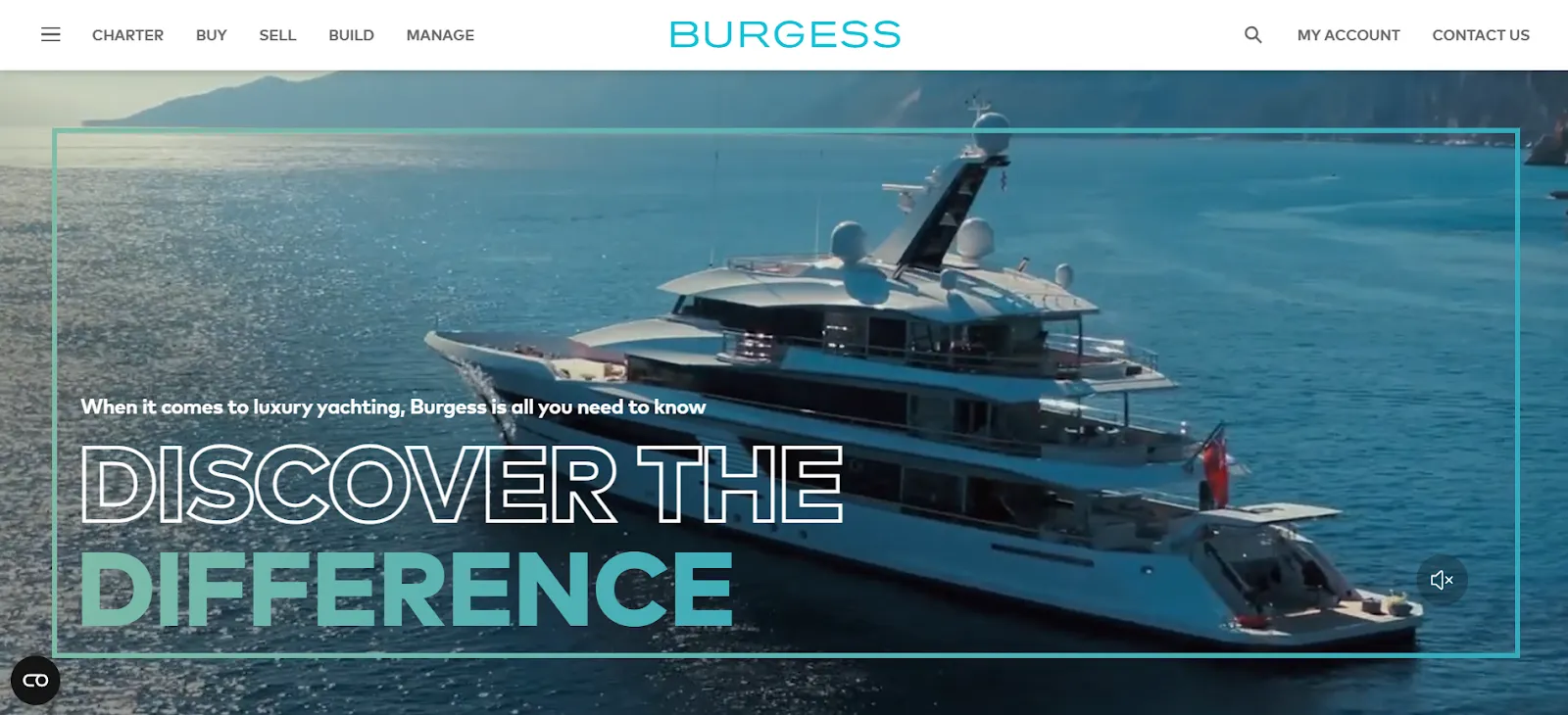 Burgess Yachts Luxury Website