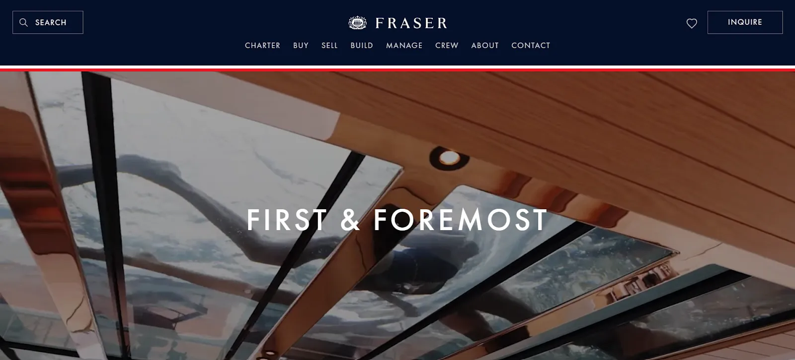 Fraser Yachts Website Design