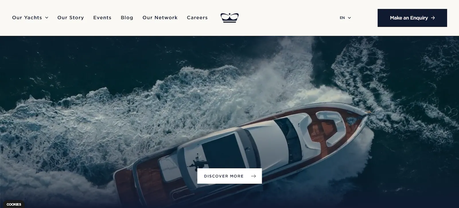 Princess Yachts Website Design