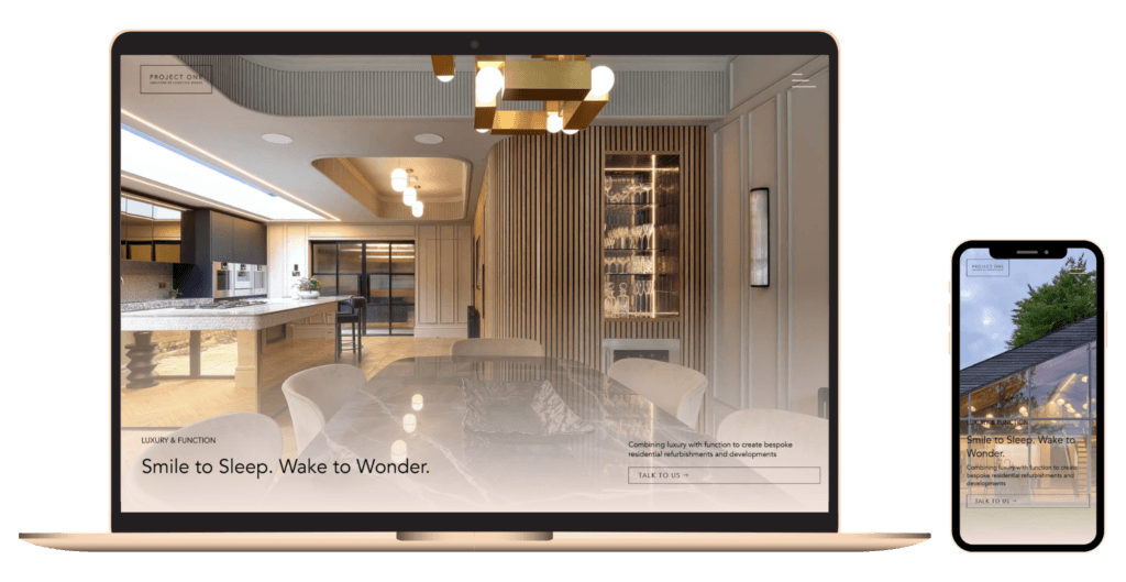 Website Built for Luxury Interior Designers - Project One by Global Bay