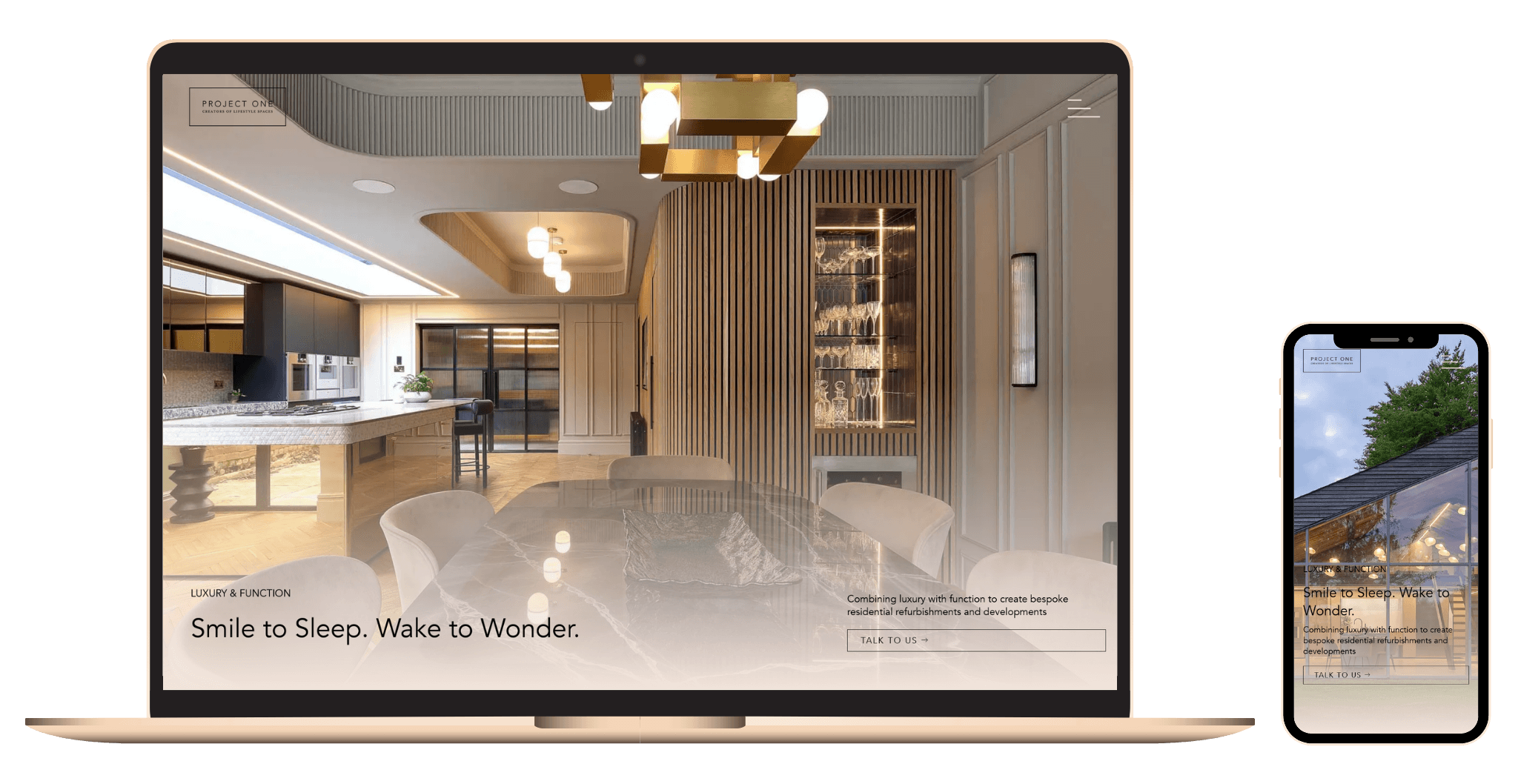 Website Built for Luxury Interior Designers - Project One by Global Bay